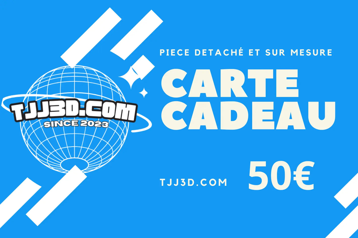 Carte Cadeau - 50€ TJJ 3D