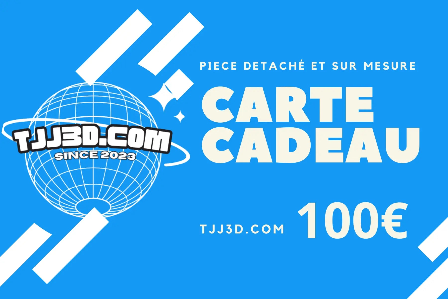 Carte Cadeau - 100€ TJJ 3D